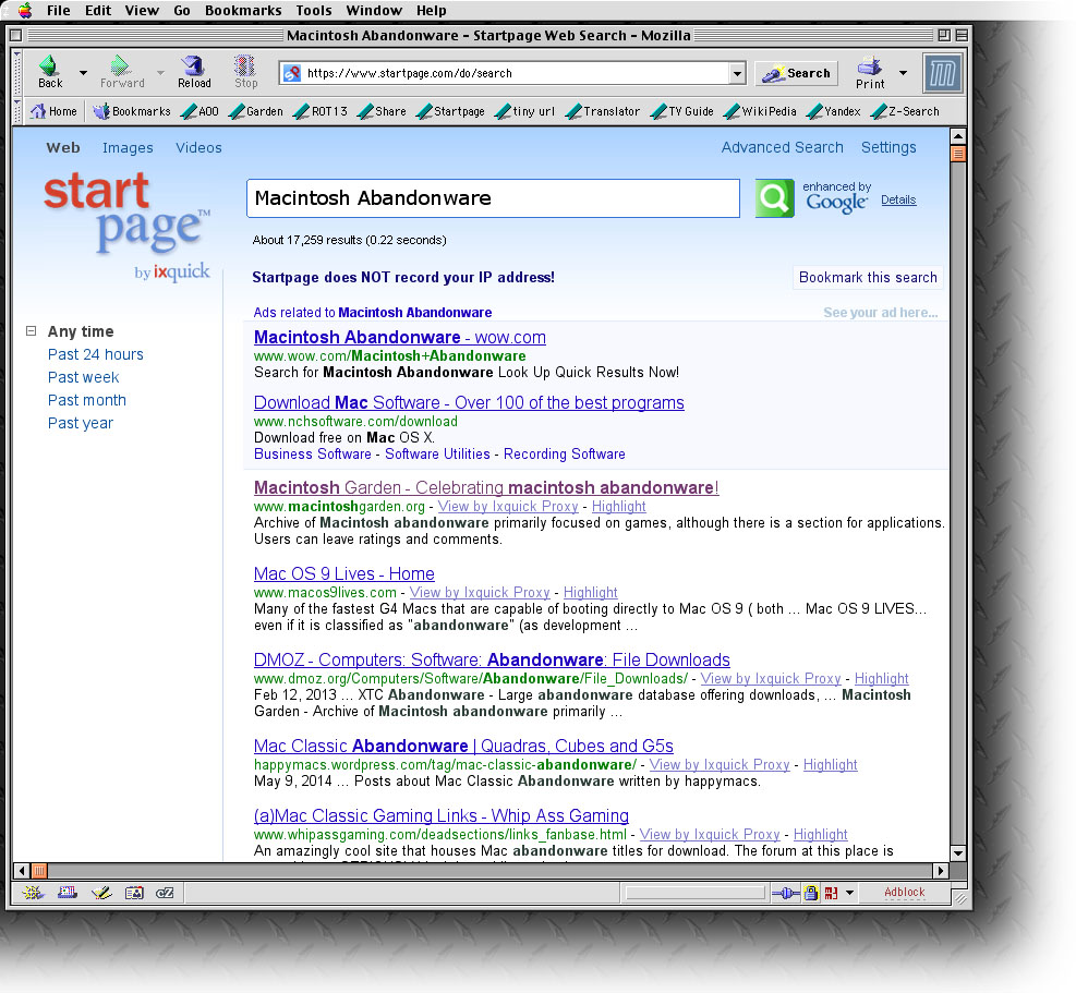 Mac os classic software website free